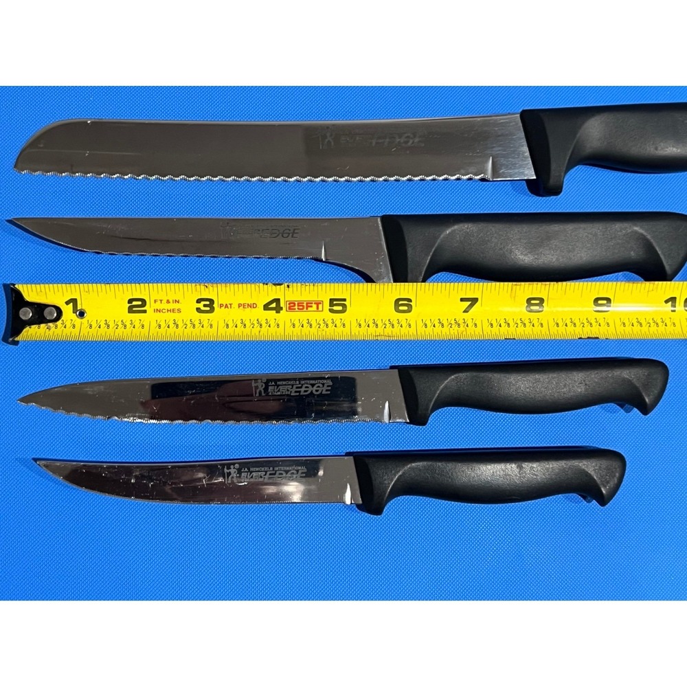 JA Henckels International Everedge Knife Set 4pc Stainless Steel Black Handle - Picture 4 of 10
